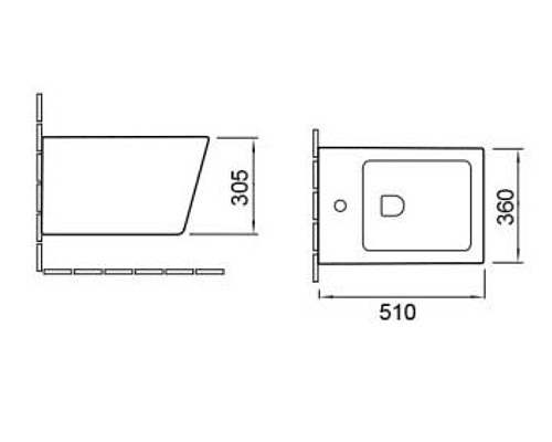 Биде подвесное SantiLine SL-5054