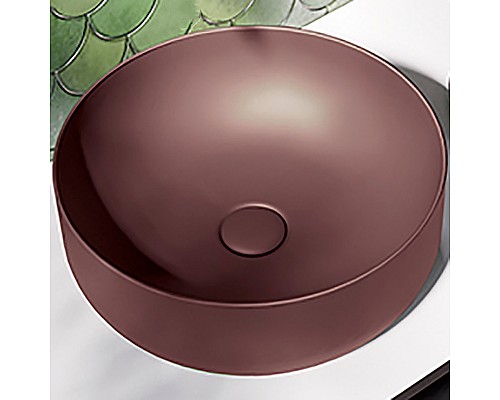 Раковина-чаша Kerasan Nolita 40 534475 Borgogna matt