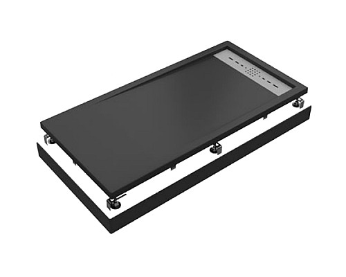 Поддон литьевой Stella ЧЕРНЫЙ 1000x800 GOOD DOOR ЛП00156