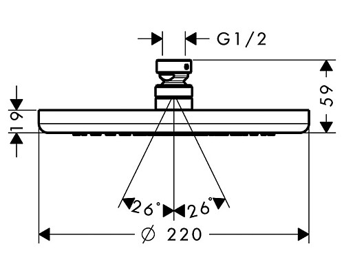 Душевая система Hansgrohe Croma хром 27224000