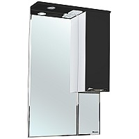 Зеркало со шкафом Bellezza Альфа 65 R 4618810001047 с подсветкой Белое Черное