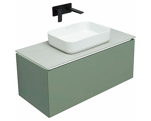 Тумба под раковину Allen Brau Infinity 100 1.21004.CGM подвесная Олива матовая