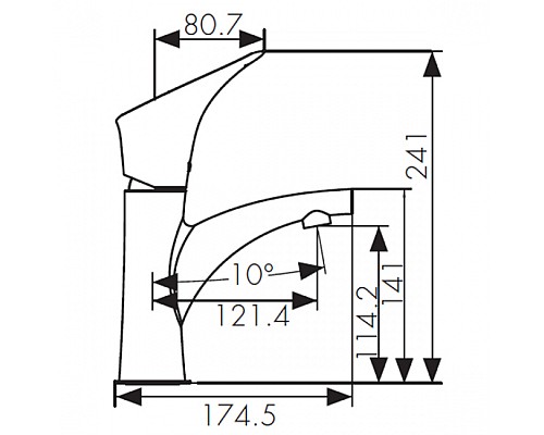 Смеситель для раковины KAISER Calla 71011
