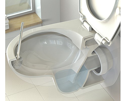 Комплект унитаза с инсталляцией Ideal Standard Prosys Eco Frame Eurovit W660101 с сиденьем Микролифт