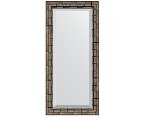 Зеркало Evoform Exclusive 113х53 BY 1146 с фацетом в багетной раме - Серебряный бамбук 73 мм