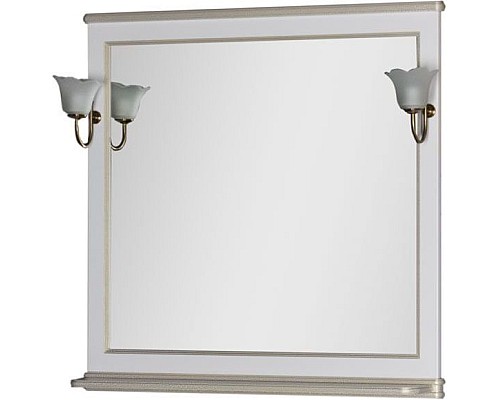 Зеркало Aquanet Валенса 100 белый краколет/золото