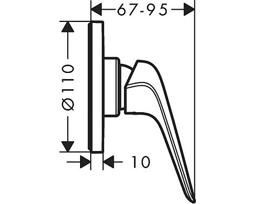 Смеситель для душа Hansgrohe Novus 71063000