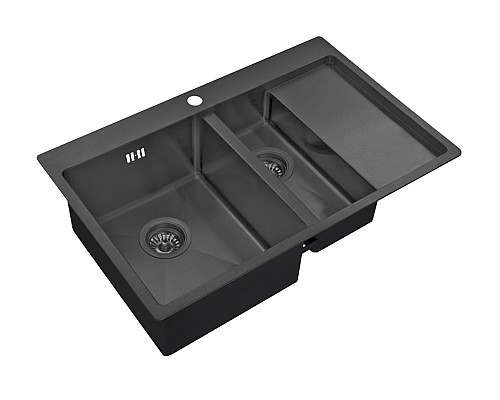 Мойка для кухни Zorg PVD 5178-2-L GRAFIT