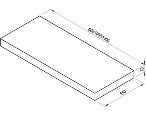 Столешница под раковину Ravak X000000845 L 800 темный орех