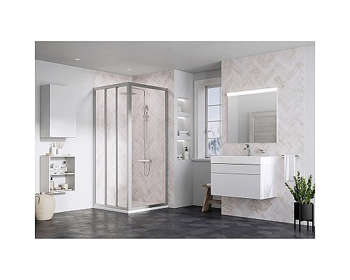 Душевая стенка Ravak Supernova APSS-80 94040UR2Z1 профиль Сатин стекло Transparent