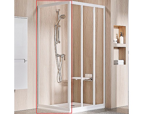 Душевая стенка Ravak Supernova APSS-80 94040UR2Z1 профиль Сатин стекло Transparent