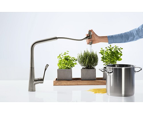 Смеситель для кухни Hansgrohe Metris Select однорычажный 14857000 Смеситель для кухни Hansgrohe Metris Select однорычажный 14857000