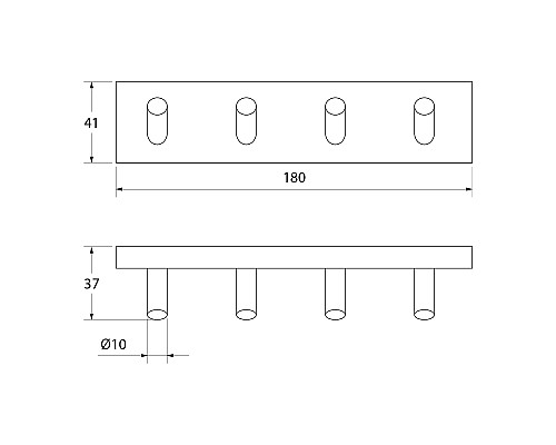 Крючок для полотенец Iddis Edifice EDISB40i41 Хром