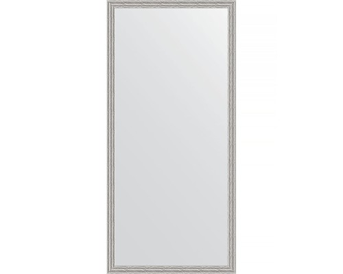 Зеркало Evoform Definite 151х71 BY 3326 в багетной раме - Волна алюминий 46 мм
