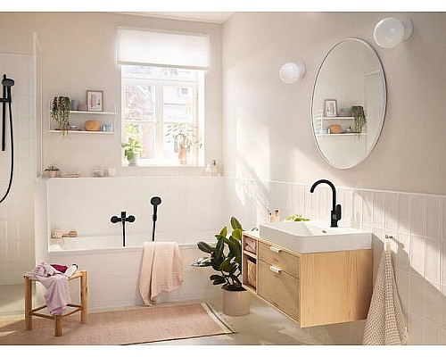 Смеситель для ванны Hansgrohe Rebris S 72440670 Черный матовый