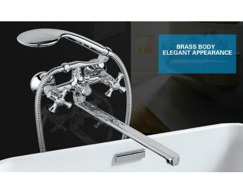 Смеситель для ванны Gappo G2242 универсальный Хром