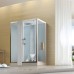 Душевая кабина Orans 150x100 L с баней профиль Белый задние стенки Белые