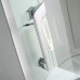 Душевая кабина Orans 150x100 L с баней профиль Белый задние стенки Белые