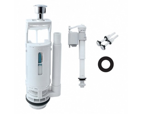 Двухуровневая водосливная арматура круглая резинка IDDIS F012400-01K