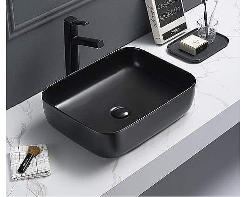 Раковина-чаша CeramaLux 50 2105B Черная глянцевая