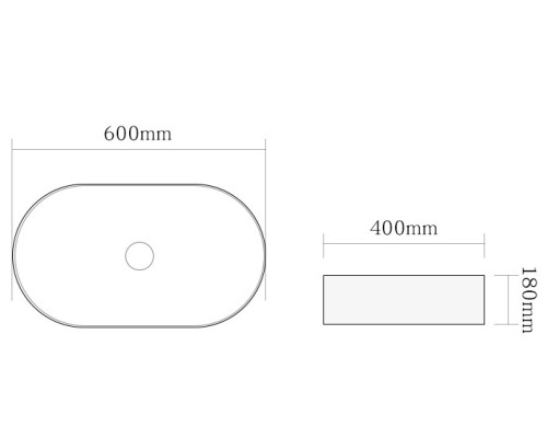 Раковина керамическая врезная сверху SantiLine SL-2106