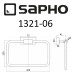 Кольцо для полотенец Sapho Olymp 1321-06 Хром