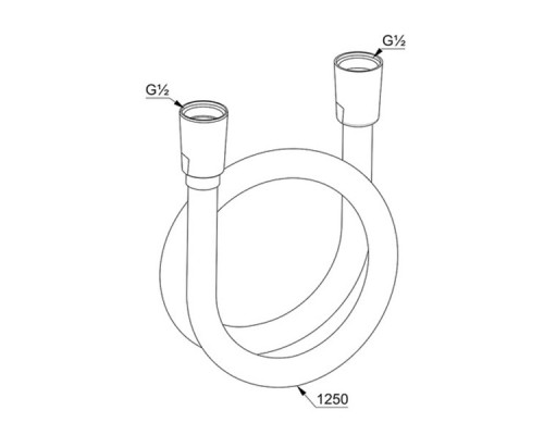 Душевой шланг Kludi Suparaflex 6107139-00 Черный матовый