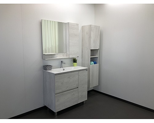 Зеркало со шкафом Comforty Верона 90 00004136714 Дуб белый