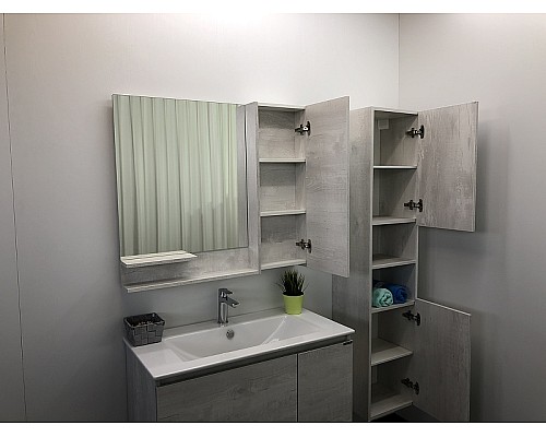 Зеркало со шкафом Comforty Верона 90 00004136714 Дуб белый