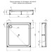 Акриловый поддон для душа Aquanet GL180 100x100 265562 Белый