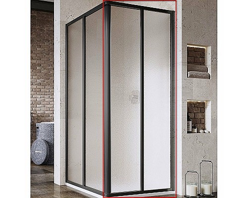 Душевая дверь Ravak Supernova SRV2-100 195 S 14VA03O2ZG профиль Черный стекло Grape