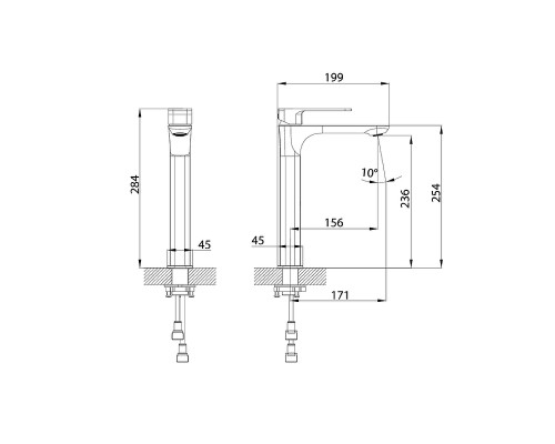 Смеситель для раковины Iddis Slide SLIWT01i01 Белый матовый