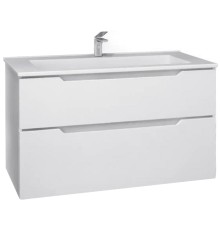 Тумба под раковину Jorno Slide 105 Sli.01.105/P/W подвесная Белая