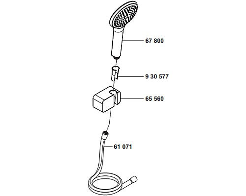Душевой гарнитур Kludi Freshline 6787005-00 Хром