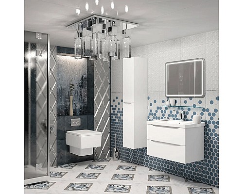 Тумба под раковину Opadiris Элеганс 80 Z0000014969 подвесная Белая матовая