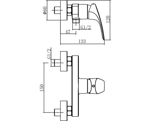 Смеситель Aquanet AF330-30C