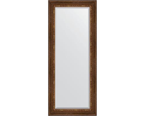 Зеркало Evoform Exclusive 146х61 BY 3543 с фацетом в багетной раме - Римская бронза 88 мм