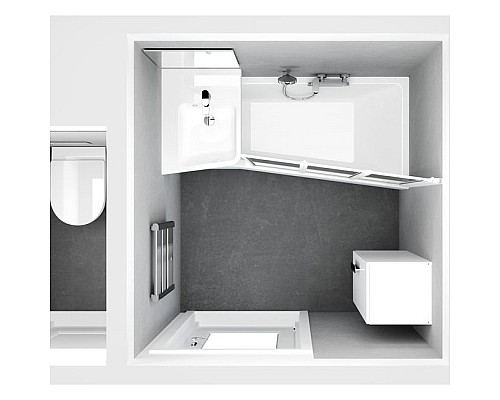 Акриловая ванна Ravak BE HAPPY II C991000000 150х75 Р белая