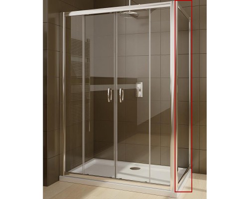 Душевая стенка Radaway Premium Plus S 80 33413-01-01N профиль Хром стекло прозрачное