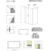 Душевая стенка Radaway Premium Plus S 80 33413-01-01N профиль Хром стекло прозрачное