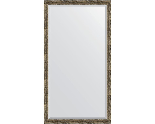 Зеркало Evoform Exclusive Floor 198х108 BY 6145 с фацетом в багетной раме - Старое дерево с плетением 70 мм