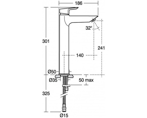 Смеситель для раковины Ideal Standard Tesi A6575AA Хром