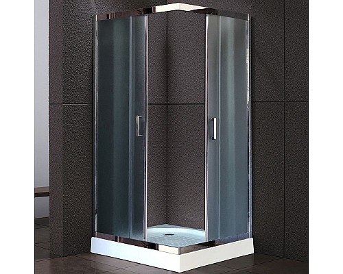 Душевой уголок Royal Bath HPD 100х100 RB100 HPD-C-CH профиль Хром стекло рифленое