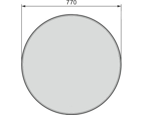Зеркало Jorno Steal 77 Ste.02.77/B Черное