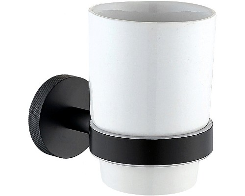 Стакан для зубных щеток Allen Brau Priority 6.31002-31 Белый Черный матовый