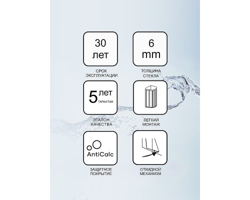 Душевая дверь Ravak Blix Slim BLSDP2-110 Черный матовый Transparent