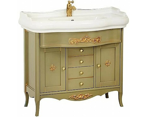 Тумба под раковину Migliore Bella 90 25933 Оливковая