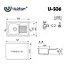 Кухонная мойка Ulgran Classic U-506-344 Ультра-черная
