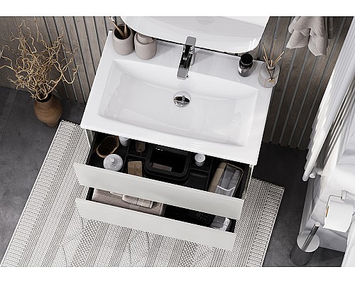 Тумба под раковину Aquaton Сохо 75 1A258101AJ9A0 подвесная Слэйт Галька серая