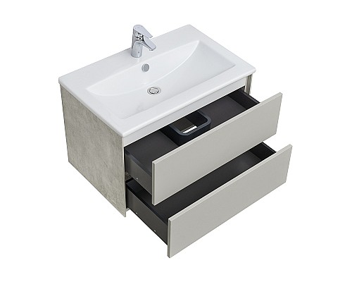 Тумба под раковину Aquaton Сохо 75 1A258101AJ9A0 подвесная Слэйт Галька серая